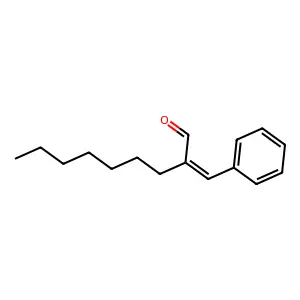 Nonanal, 2-(phenylmethylene)- structure