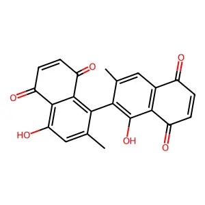 Isodiospyrin structure