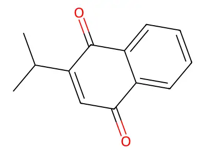 1,4-Naphthoquinone, 2-isopropyl- structure