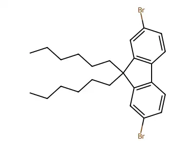 9,9-Dihexylfluorene structure