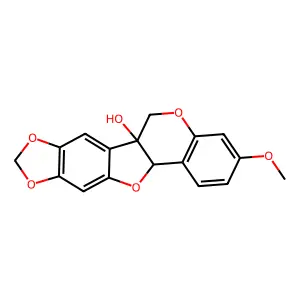 (-)-Pisatin structure