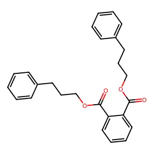 Bis(3-phenylpropyl) phthalate structure