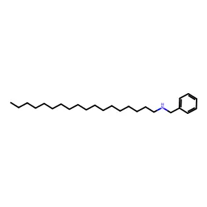 Benzenemethanamine, N-octadecyl- structure