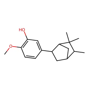 Phenol, 2-methoxy-5-(5,6,6-trimethylbicyclo[2.2.1]hept-2-yl)- structure