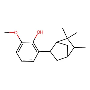 Phenol, 2-methoxy-6-(5,6,6-trimethylbicyclo(2.2.1)hept-2-yl)- structure