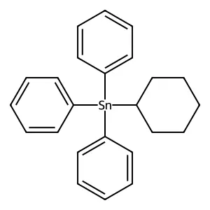 Stannane, cyclohexyltriphenyl- structure
