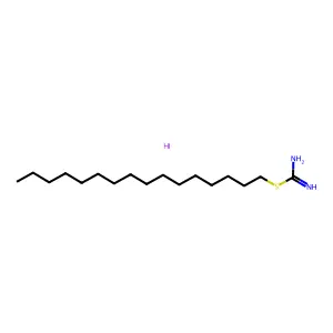 Pseudourea, 2-hexadecyl-2-thio-, hydriodide structure