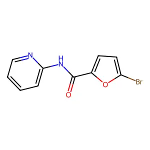 5-bromo-N-(pyridin-2-yl)furan-2-carboxamide structure
