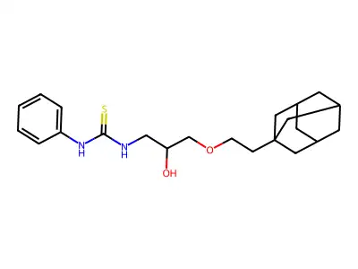 1-[3-[2-(1-Adamantyl)ethoxy]-2-hydroxypropyl]-3-phenylthiourea structure