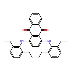 1,4-Bis(2,6-diethylanilino)anthracene-9,10-dione structure