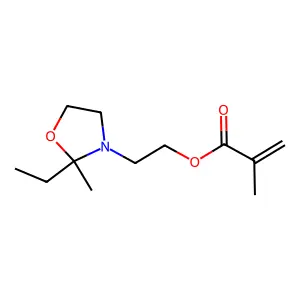 2-(2-Ethyl-2-methyl-3-oxazolidinyl)ethyl methacrylate structure