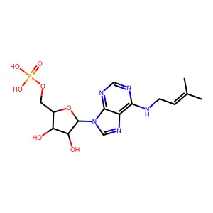 Isopentenyladenosine-5'-monophosphate structure