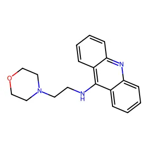 9-((2-Morpholinoethyl)amino)acridine structure