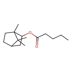 1,7,7-Trimethylbicyclo[2.2.1]hept-2-yl pentanoate structure