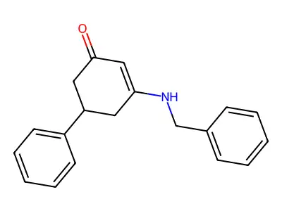 3-(Benzylamino)-5-phenylcyclohex-2-en-1-one structure