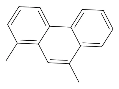 1,9-Dimethylphenanthrene structure