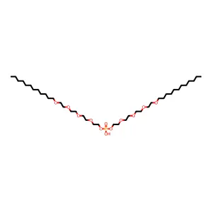 3,6,9,12-Tetraoxatetracosan-1-ol, 1,1'-(hydrogen phosphate) structure