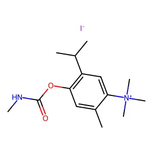 Ammonium, (5-hydroxycarvacryl)trimethyl-, iodide, methylcarbamate structure