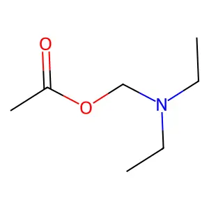 Acetic acid, N,N-diethylaminomethyl ester structure