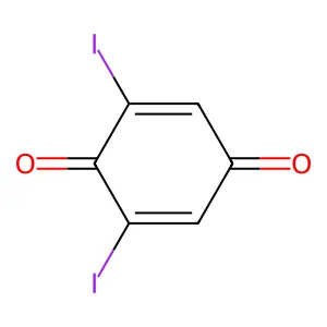 2,5-Cyclohexadiene-1,4-dione, 2,6-diiodo- structure