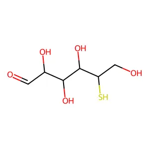 D-Glucose, 5-thio- structure