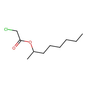 Octan-2-yl 2-chloroacetate structure