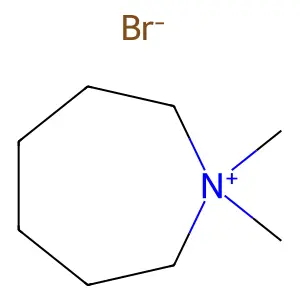 1,1-Dimethylazepan-1-ium bromide structure