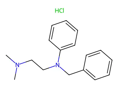 2-(N-benzylanilino)ethyl-dimethylazanium chloride structure