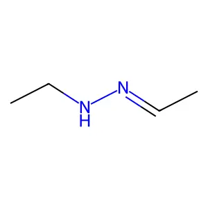 Acetaldehyde, ethylhydrazone structure