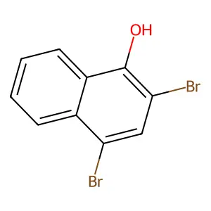2,4-Dibromo-1-naphthol structure