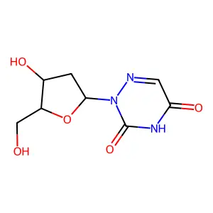 2'-Deoxy-6-azauridine structure