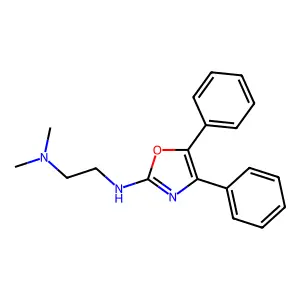 Oxazole, 2-((2-(dimethylamino)ethyl)amino)-4,5-diphenyl- structure
