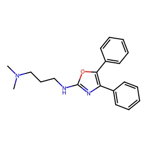 Oxazole, 2-((3-(dimethylamino)propyl)amino)-4,5-diphenyl- structure