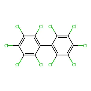 Decachlorobiphenyl structure