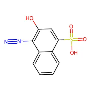 1-Diazo-2-naphthol-4-sulfonic acid structure
