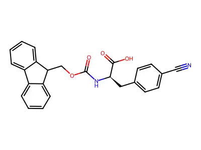 Fmoc-4-cyano-D-phenylalanine structure