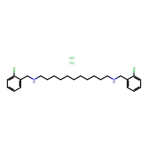 Undecamethylenediamine, N,N'-bis(o-chlorobenzyl)-, dihydrochloride structure