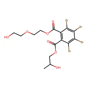 2-(2-Hydroxyethoxy)ethyl 2-hydroxypropyl 3,4,5,6-tetrabromophthalate structure