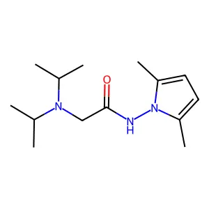 2-(Bis(1-methylethyl)amino)-N-(2,5-dimethyl-1H-pyrrol-1-yl)acetamide structure