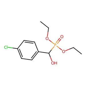 Diethyl P-((4-chlorophenyl)hydroxymethyl)phosphonate structure
