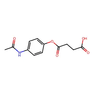 Acetaminophen hemisuccinate structure
