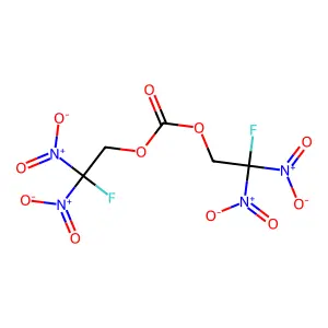 2-Fluoro-2,2-dinitroethyl carbonate(2:1) structure