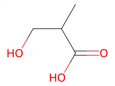 3-Hydroxyisobutyric acid structure