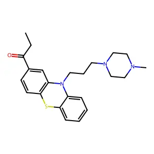 1-Propanone, 1-(10-(3-(4-methyl-1-piperazinyl)propyl)-10H-phenothiazin-2-yl)- structure