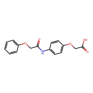 N-(Phenoxyacetyl)-4-aminophenoxyacetic acid structure