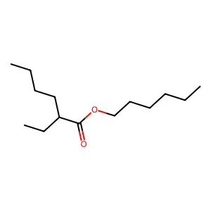 Hexanoic acid, 2-ethyl-, hexyl ester structure