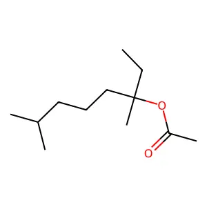 Tetrahydrolinalyl acetate structure