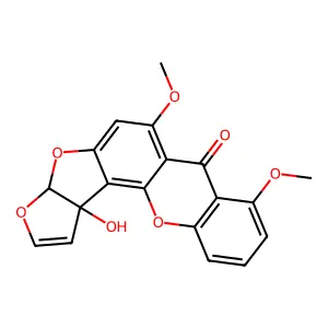 1-hydroxy-O-methylsterigmatocystin structure