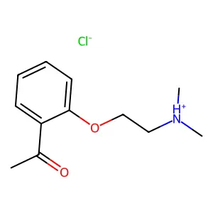 Acetophenone, 2'-(2-(dimethylamino)ethoxy)-, hydrochloride structure
