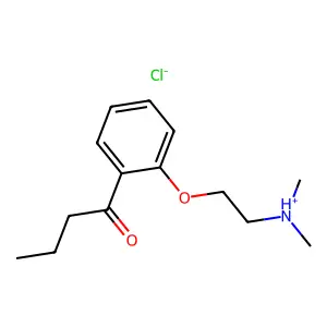 Butyrophenone, 2'-(2-(dimethylamino)ethoxy)-, hydrochloride structure